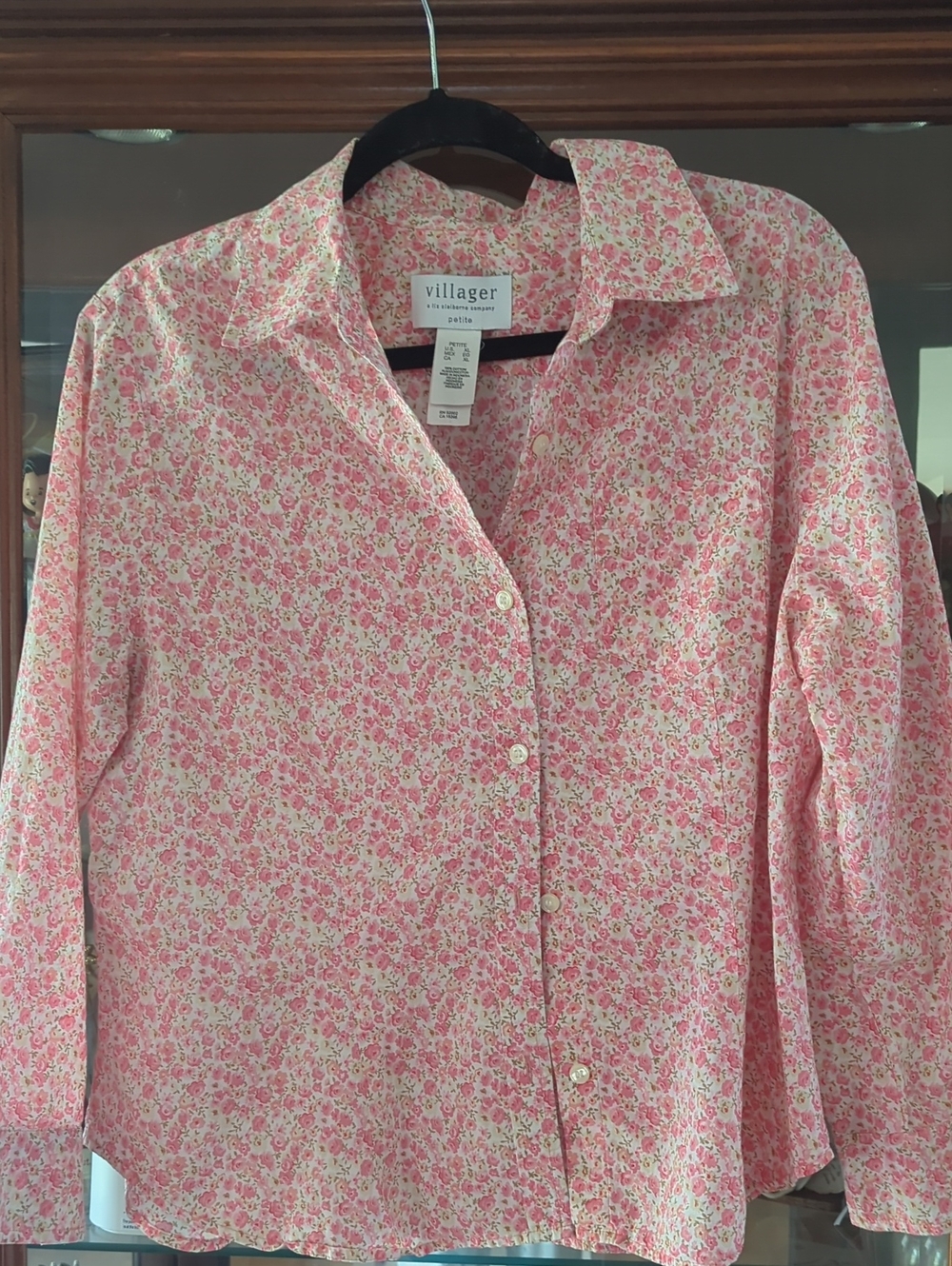 villager Pink Floral Button-Down Shirt